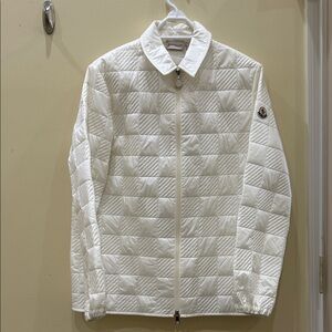 Moncler Ivory Quilted Puffer Jacket for Men